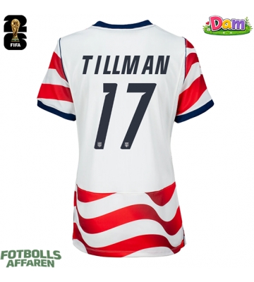 Förenta stater Malik Tillman #17 Hemmatröja Kvinnor VM 2026 Kortärmad